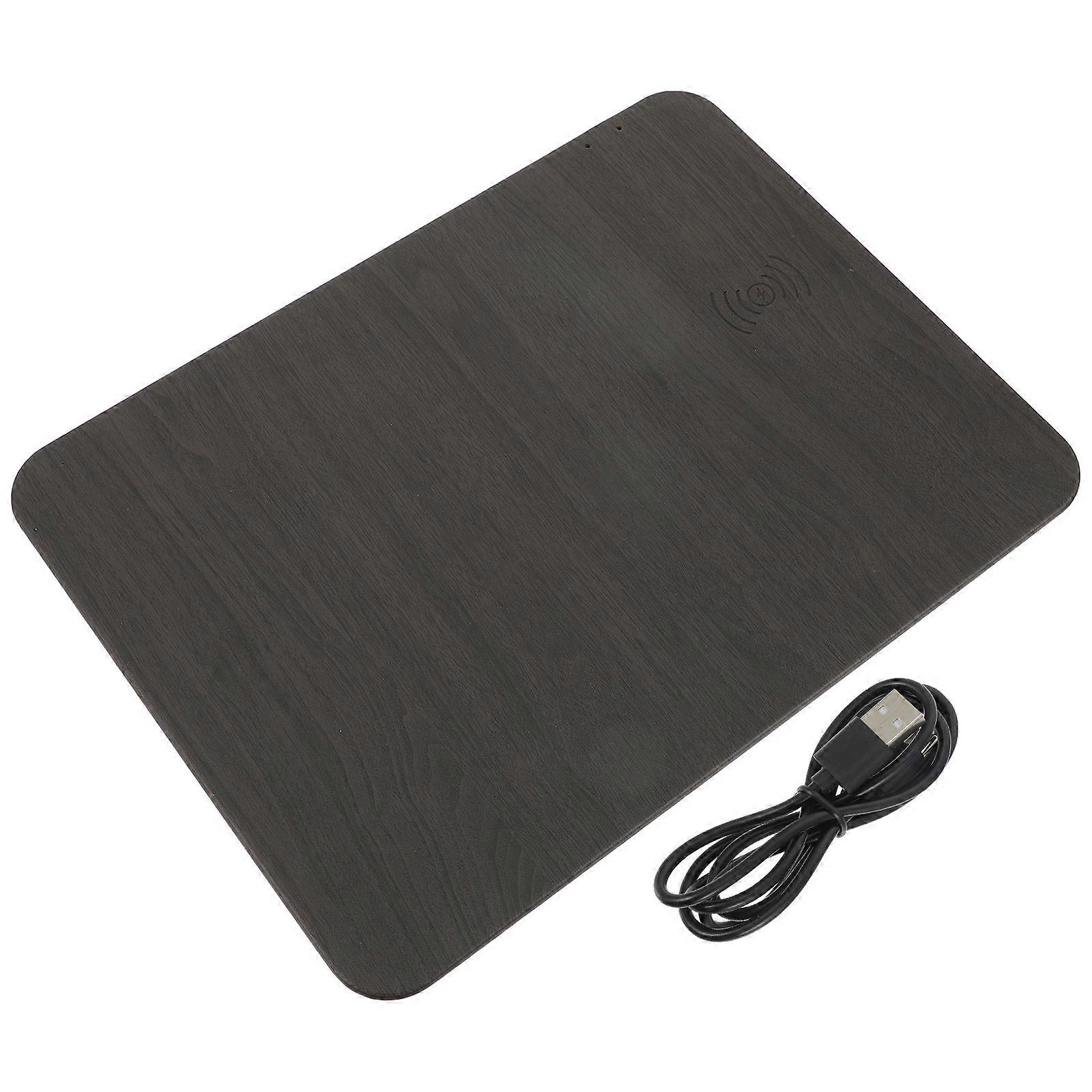 Wireless Charging Mouse Pad Black Gaming Mouse Mat with 15W Power