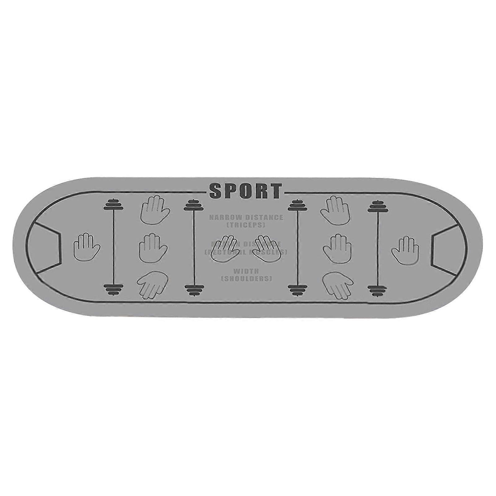 Workout Mat with Positioning Lines for Pilates, Stretching and Floor Exercises, Lightweight Cushioning