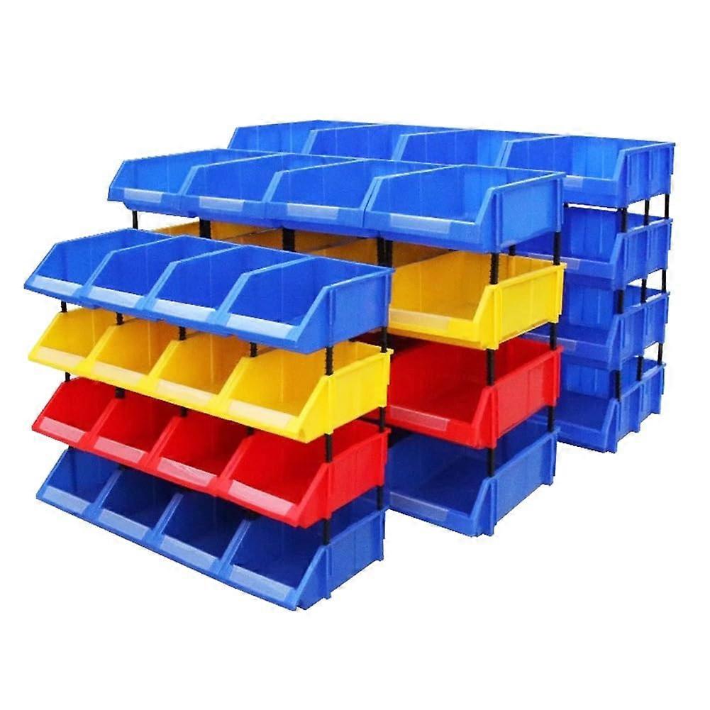 30PCS Yellow Floor Standing Parts Storage Bins Tool Organizer with Modular Layout