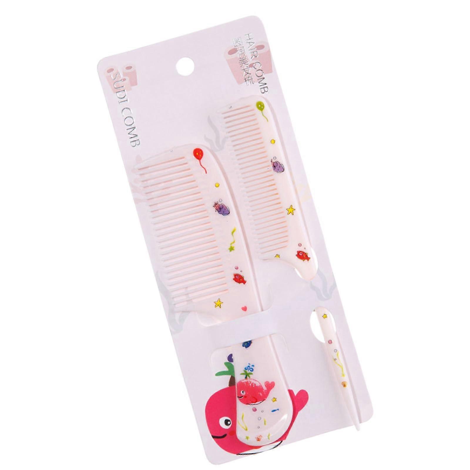 Hair Styling Comb Set with Wide Tooth and Parting Combs for Gentle Detangling and Precise Sectioning
