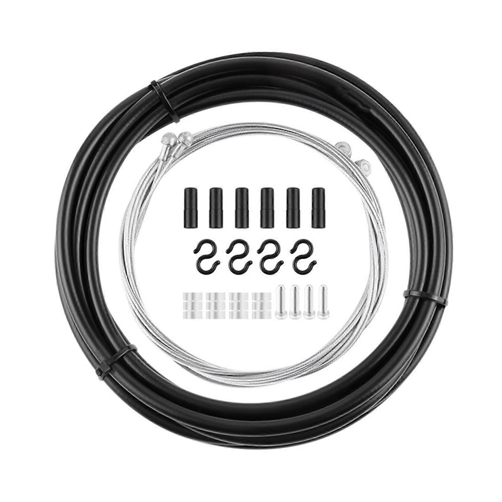 Universal Bike Brake and Shift Cable Set, Durable RustResistant 1.5mm Kit for Smooth Performance