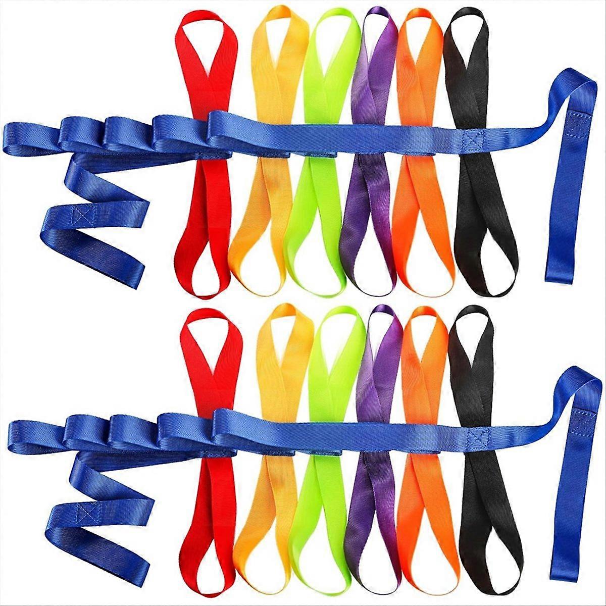 2 Pack Children's Safety Walking Ropes with 12 Handles