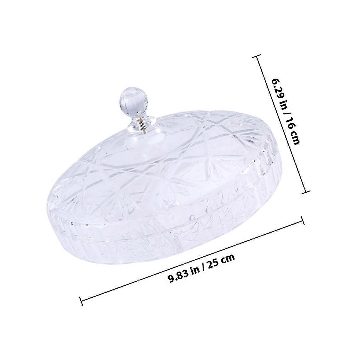 Dried Fruit Plate Transparent Fruit Plate for Holding Use