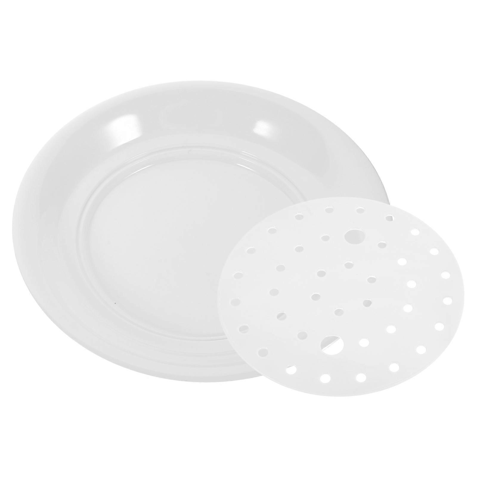 Dumpling Steaming Plate for Home Use 1Pcs Double-Layer Draining Plate