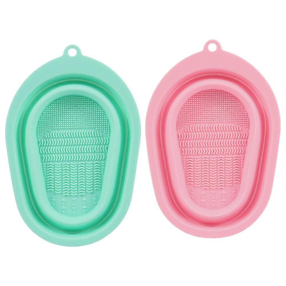 Makeup Brush Silicone Cleaning Pad Cleaner for Brushes Cleaning 2Pcs