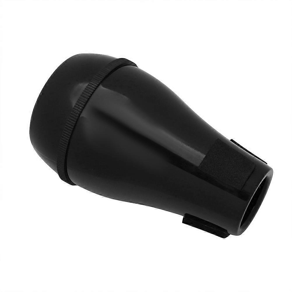Straight Trombone Mute Jazz Practice Device Durable Black Color 1Set