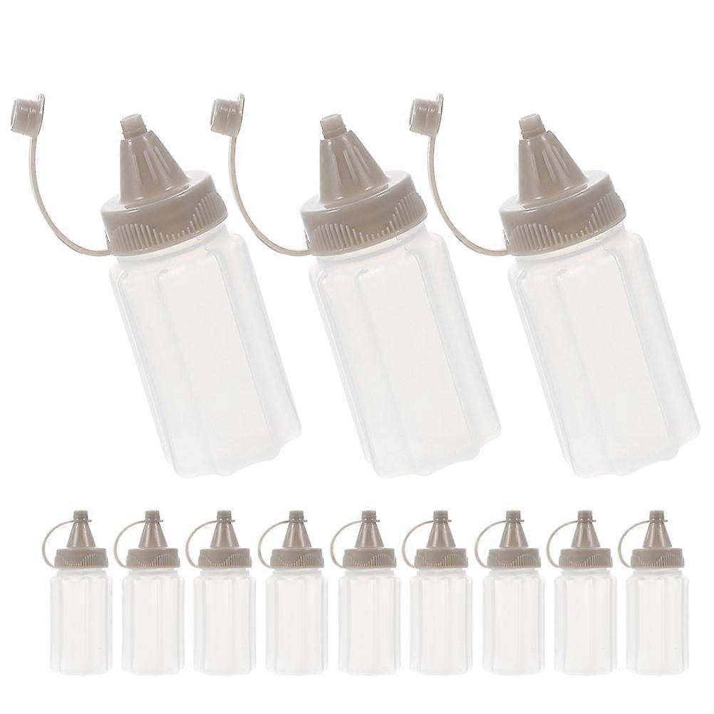 Condiment Squeeze Bottle Small Plastic Bottles for Storage Use 12Pcs
