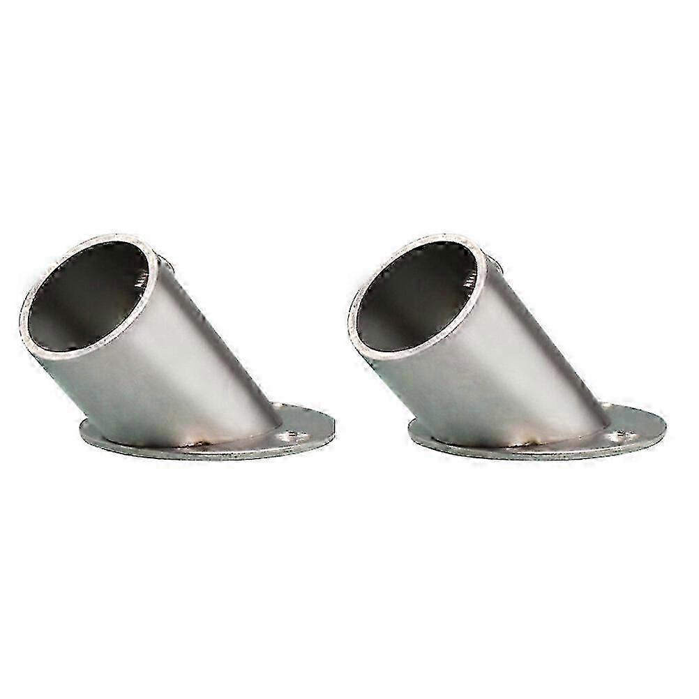 2Pcs Adjustable Socket Bracket Support Holder Stainless Closet Rod Flange feel