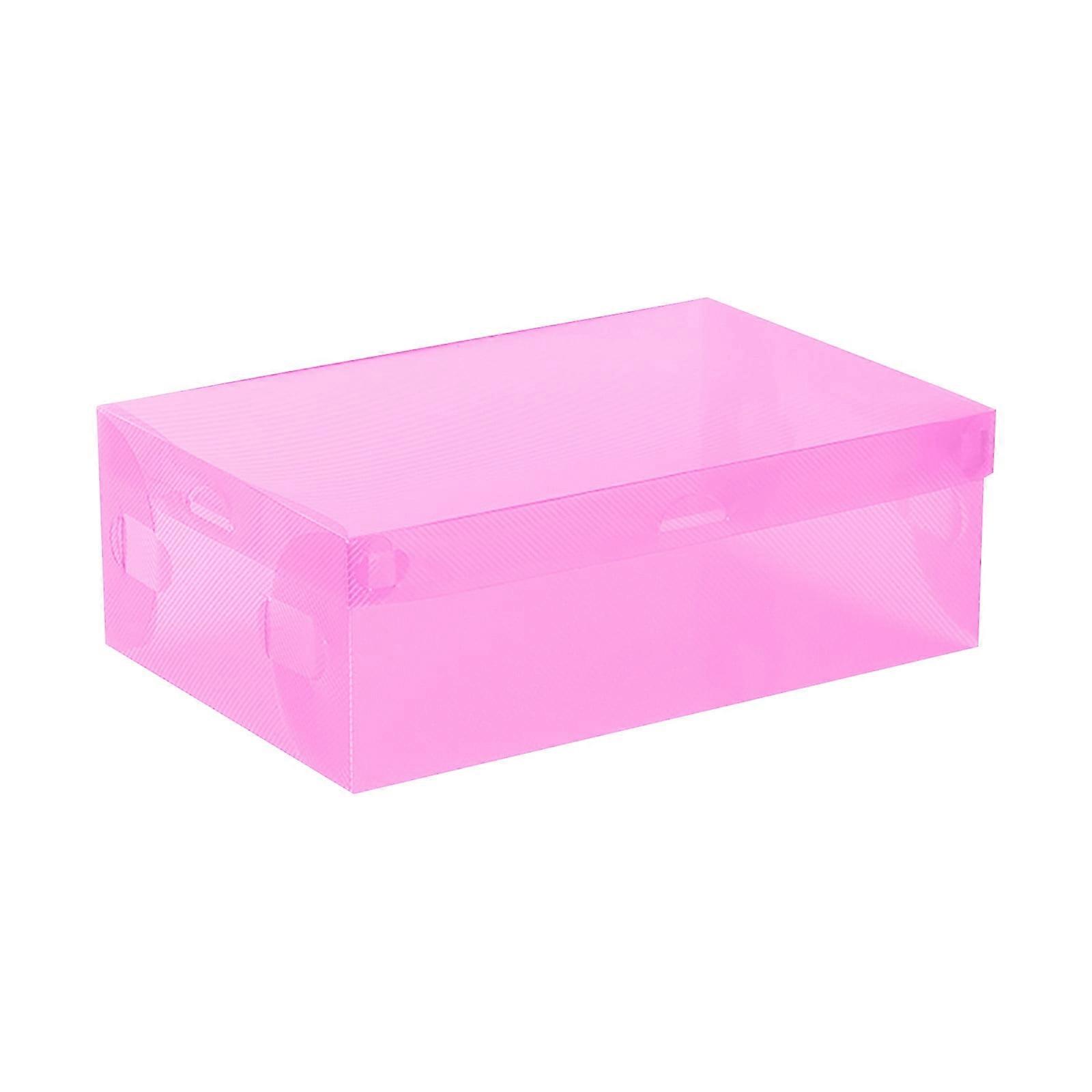Foldable Plastic Shoe Box Organizer, Stackable Transparent Storage Case for Shoes, Space-Saving Shoe Container