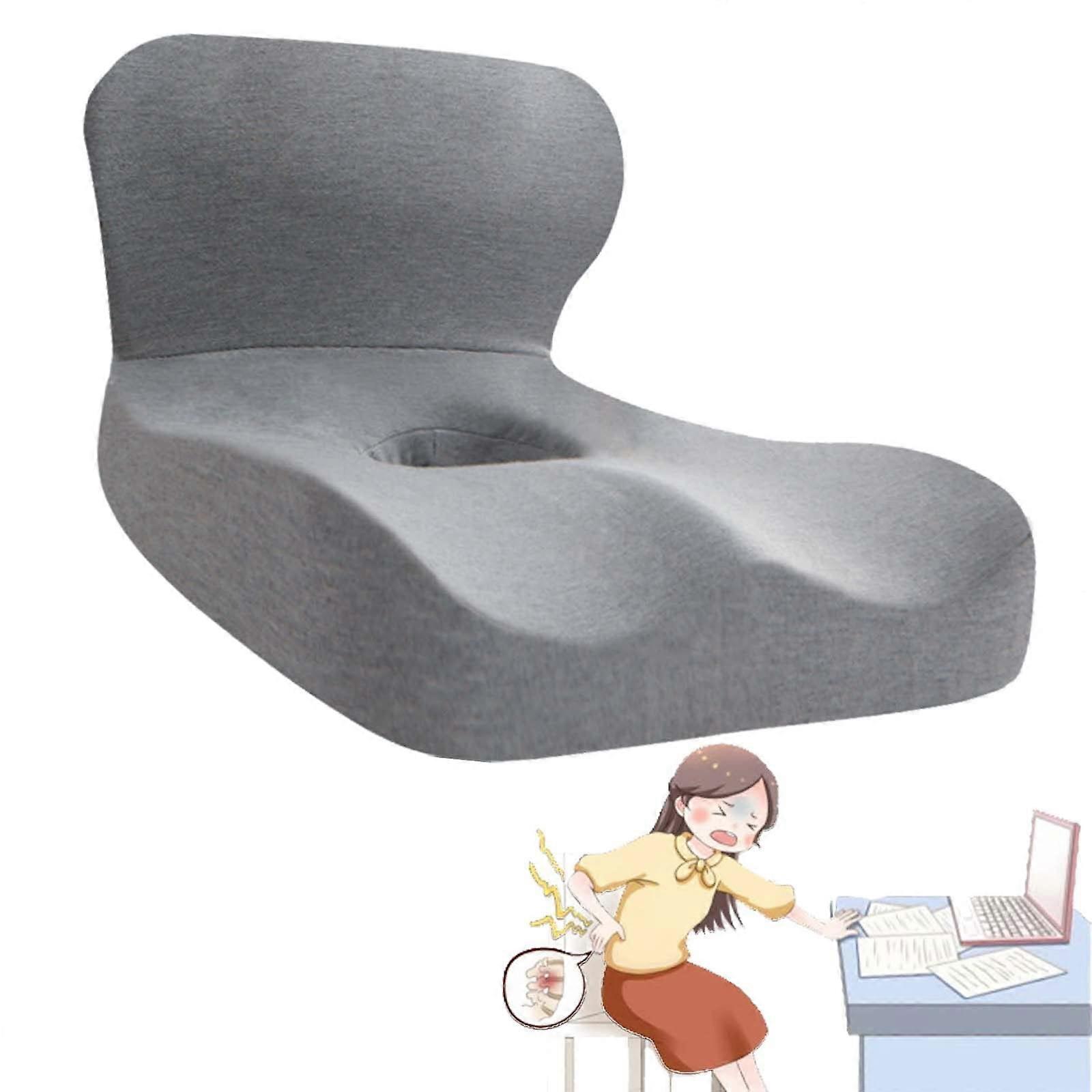 Memory Foam Seat Cushion for Back Pain Relief, Sciatica and Posture Support