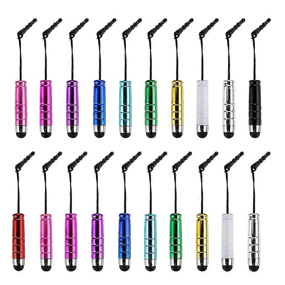 20PCS/Set Touch Pen Dust Proof Plug For Mobile Phone Smart Device(Random Color)