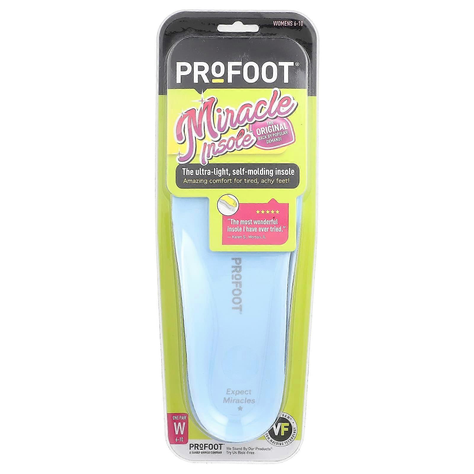 Profoot, Miracle Insole, Womens 6-10, 1 Pair