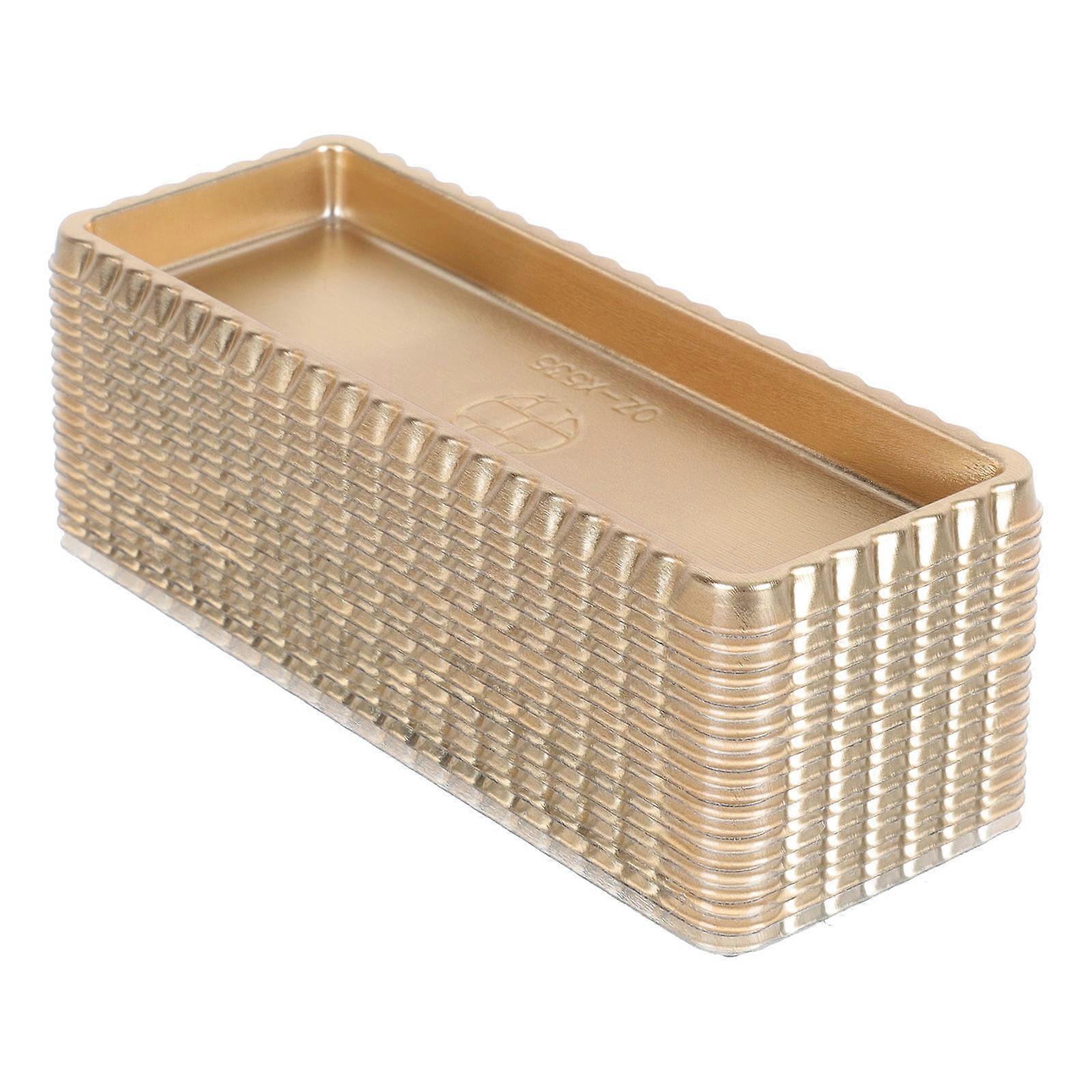 Golden Cake Pads for Cake 20Pcs Rectangular Delicate Mousse Dessert Base