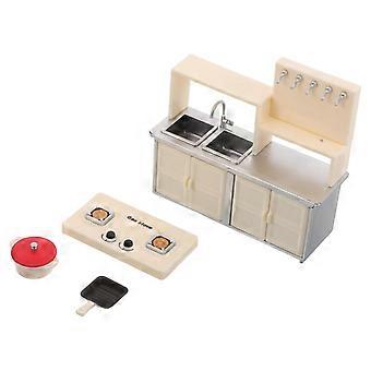 Fogão de indução de brinquedo para cozinha, ideal para brincadeiras de faz de conta em casa (4 peças)
