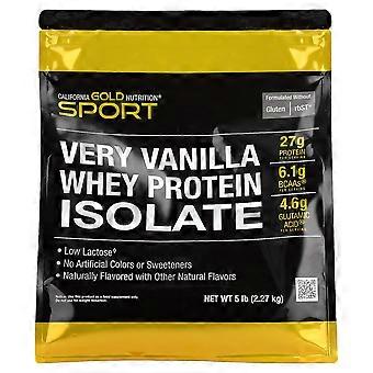 California Gold Nutrition, Whey Protein Isolate, Very Vanilla , 5 lb (2.27 kg)