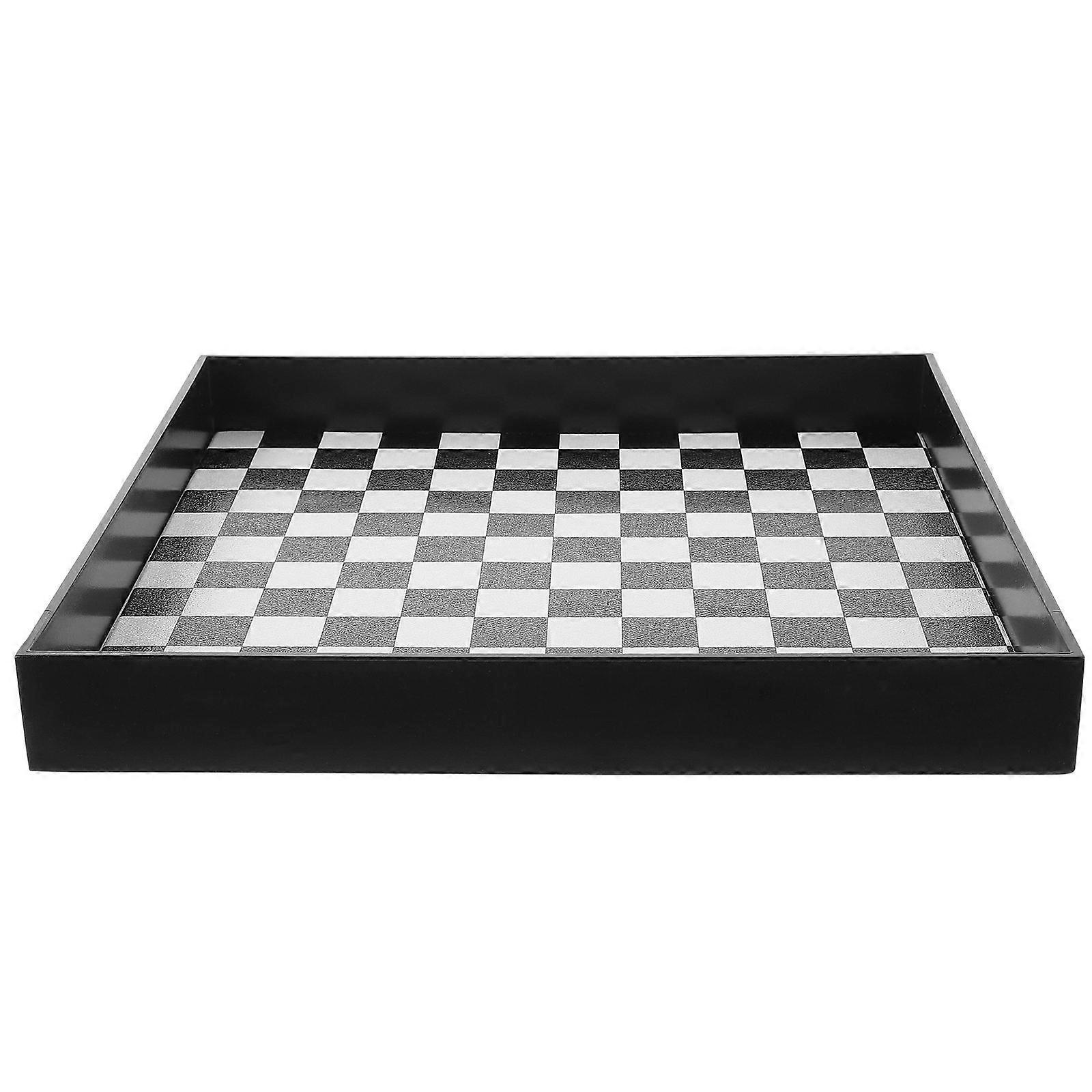 Checkerboard Pattern Storage Tray for Perfume Organizer with Storage Plate