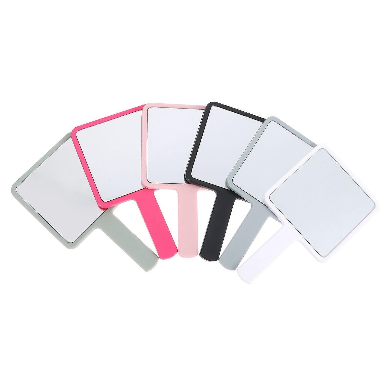 Handheld Makeup Mirror with Handle for Makeup 6Pcs Assorted