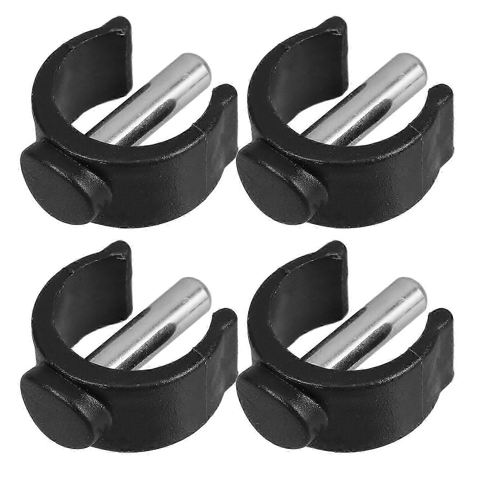 Walking Canes Handle Clips for Secure Buckle Replacement 4Pcs Black Set