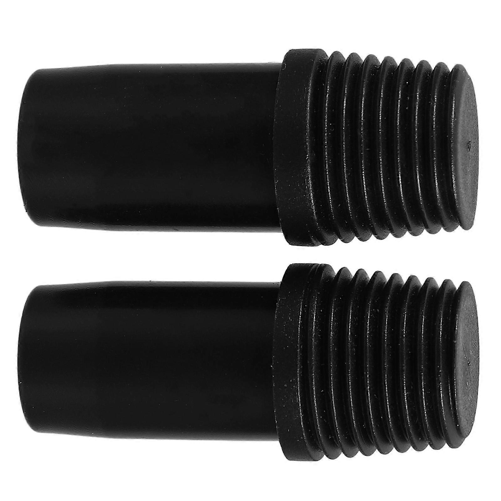 2PCS Plastic Threaded Tip Replacement Pole Handle Replacement Extension Pole Adapter Tip for Broom German Type