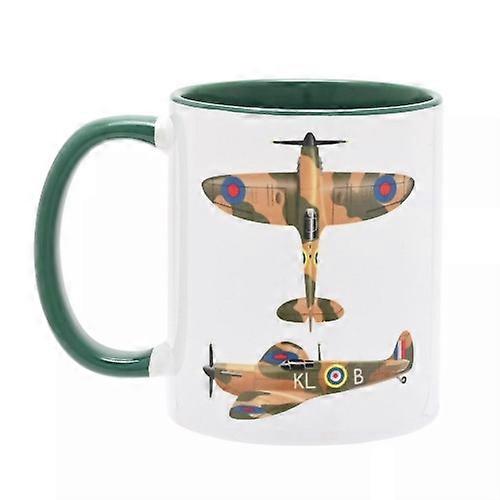 Harvey Makin RAF Spitfire Printed 325ml Mug