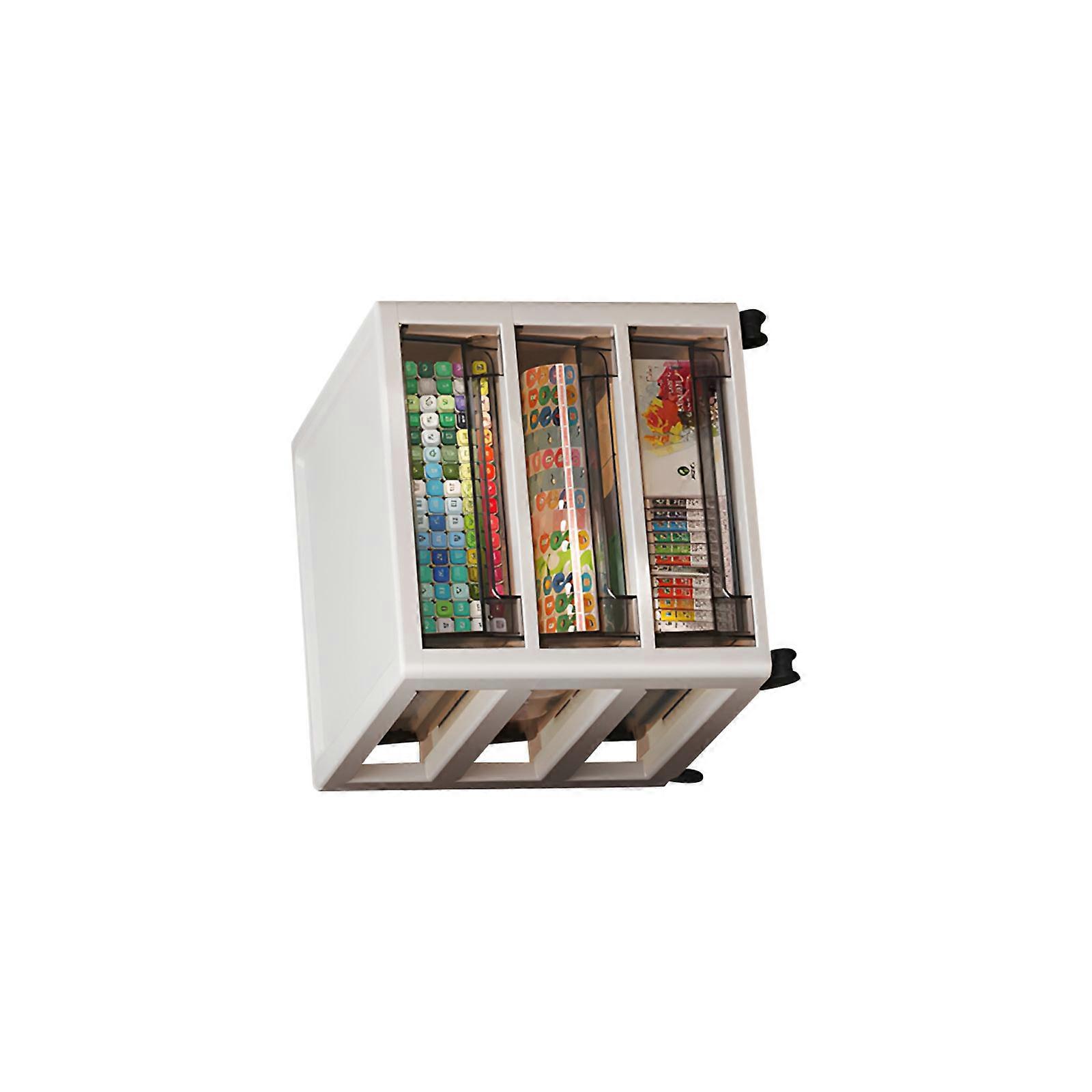 Space Saving Mobile Storage System With Open Sections Ideal For Bedroom Living Room Or Office Multicolor