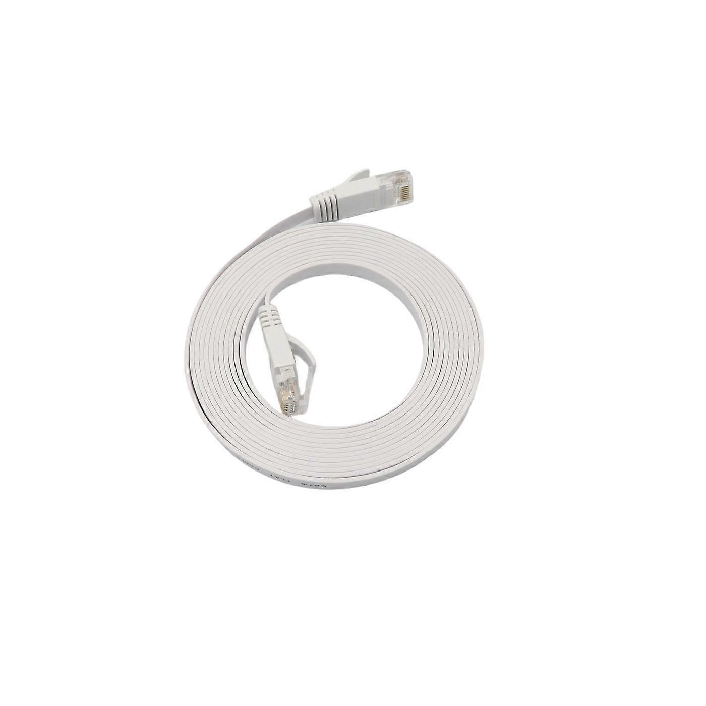 MicroConnect CAT6a U/UTP FLAT Network Cable 7m White