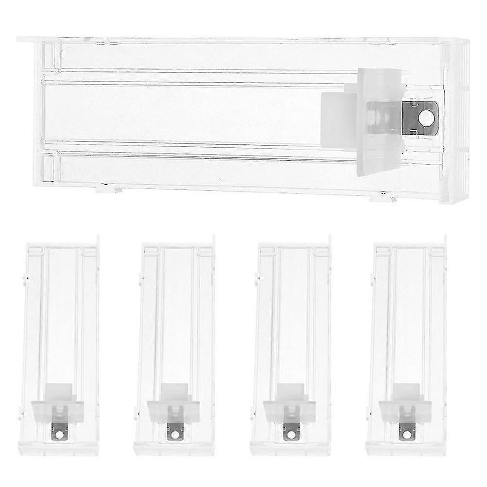 5Pcs Plastic Automatic Shelf Pusher for Efficient Retail Display