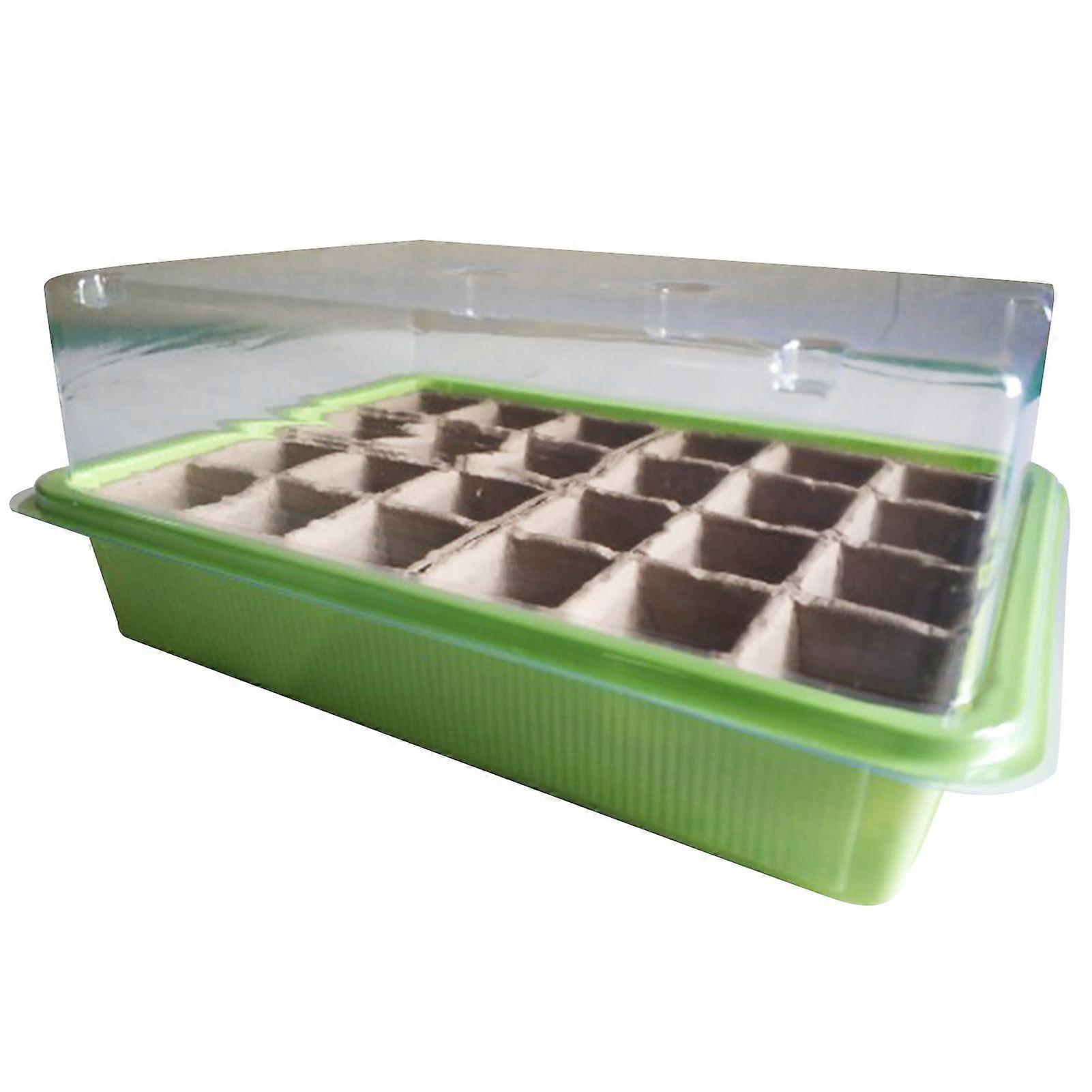 Nursery Box Breathable Water-Saving Plastic Stackable Propagator for Garden JIKAIX