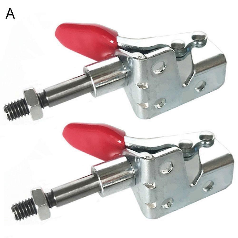 2Pcs Anti-slip Iron Vertical Push Pull Toggle Clamp Quick Positioning Fixture JIKAIX