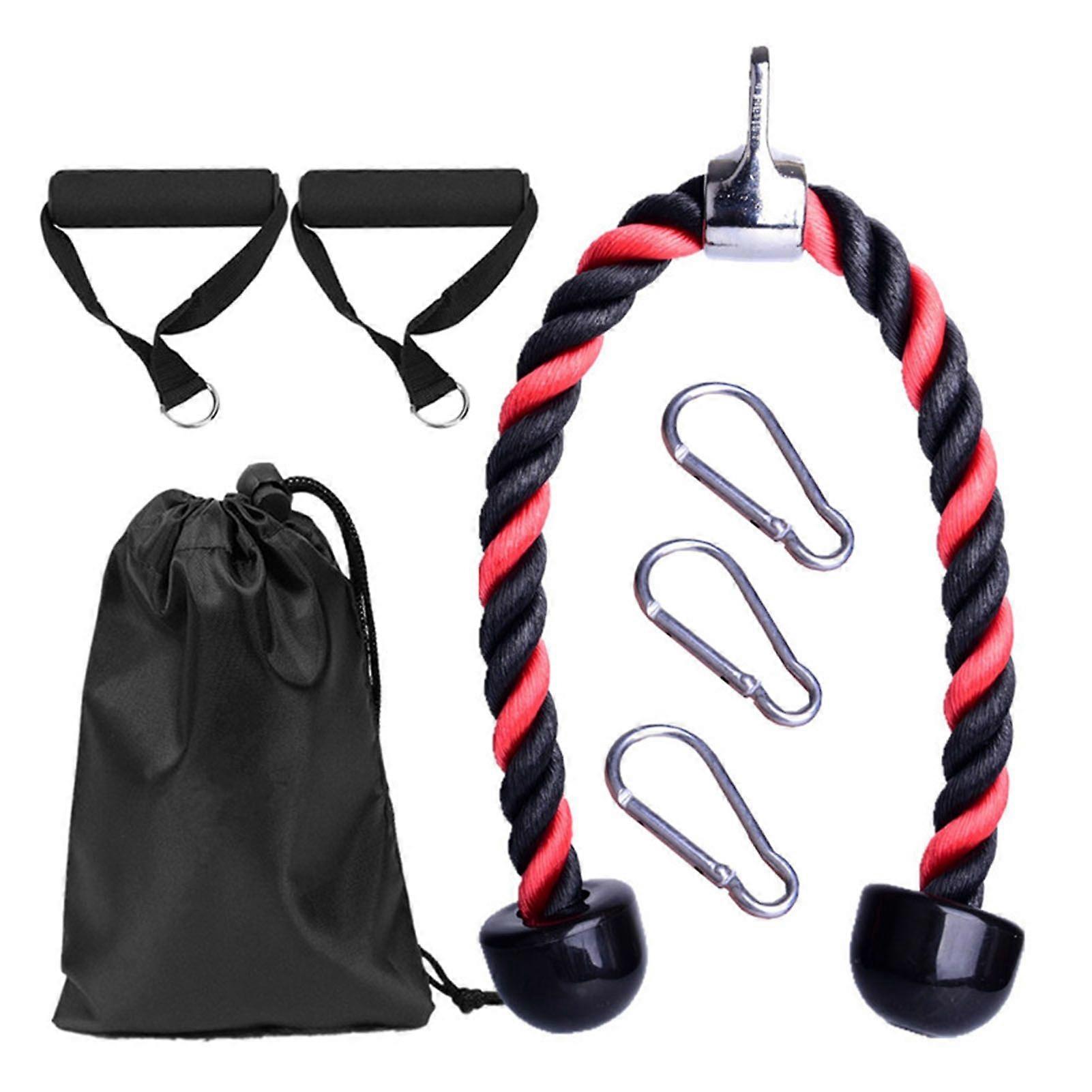 Kaesi 7Pcs Colorful Arm Rope Biceps Drawstring Down Training Triceps Exerciser Set