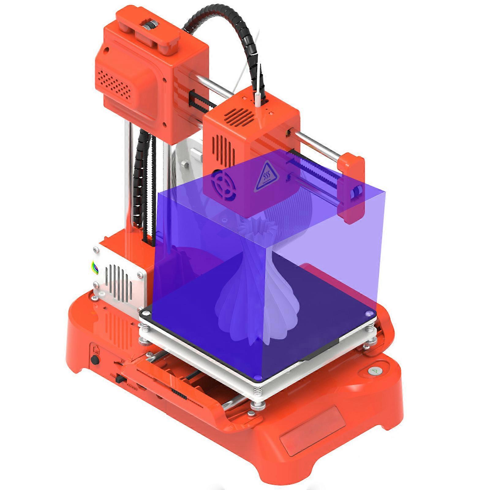 Functional FDM 3D Printer Quick Heat Up Efficient and Reliable 3D Printing Machine High Precise Printers Device  Orange