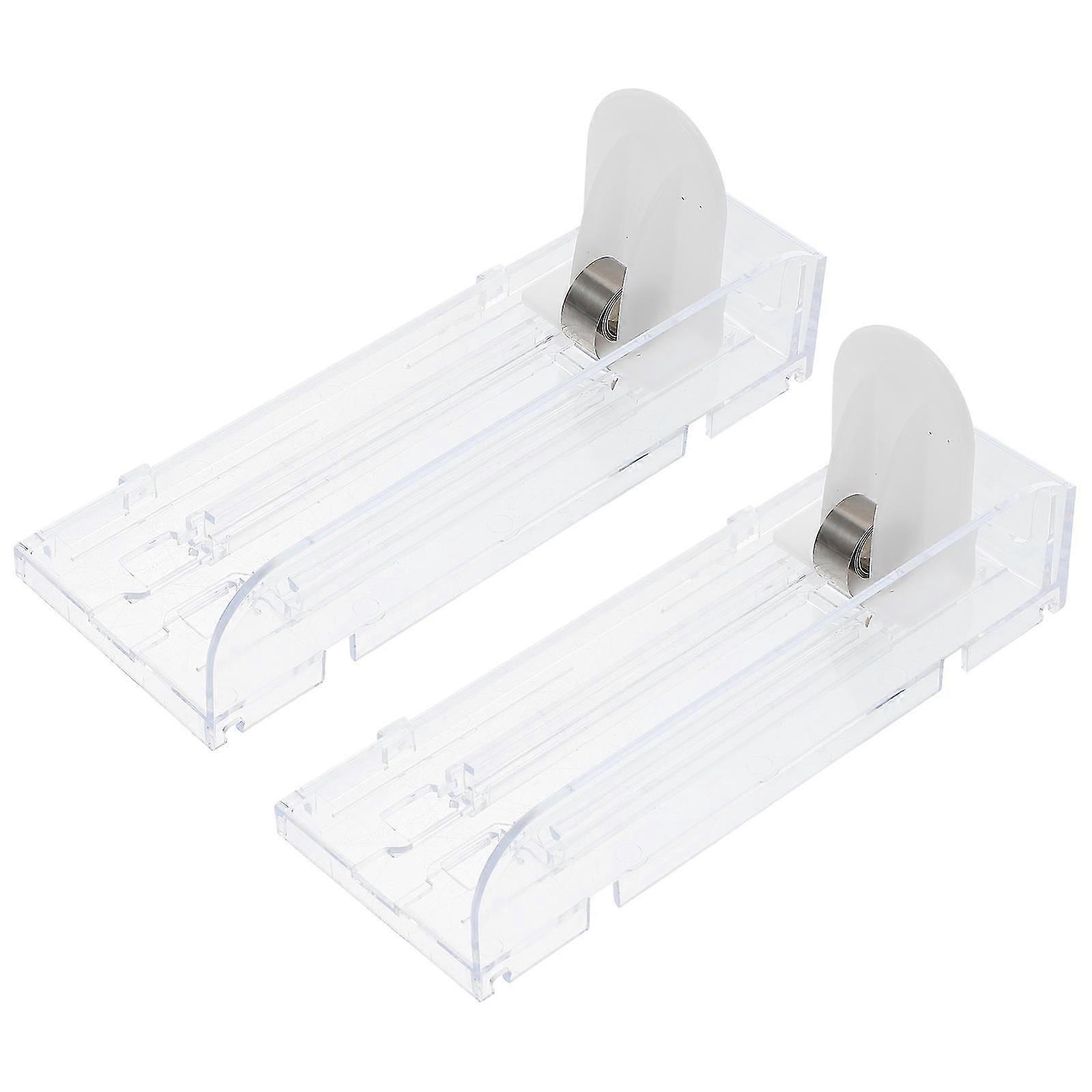 2Pcs Auto-Push Transparent Acrylic Display Holders for Shop Display