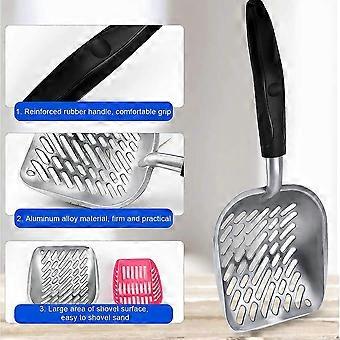 Cat Litter Scoop - Large Metal Sifter with Deep Shovel, Durable and Easy to