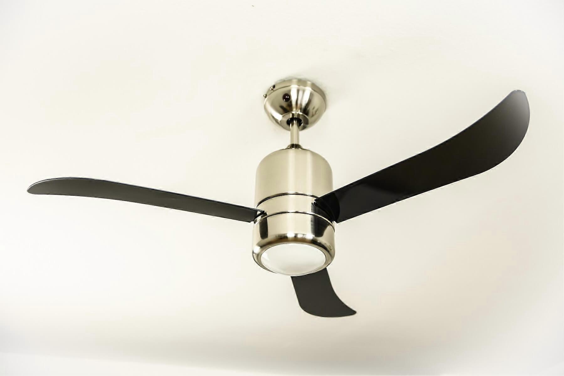 Deckenventilator Loft Schwarz 112 cm mit Licht 