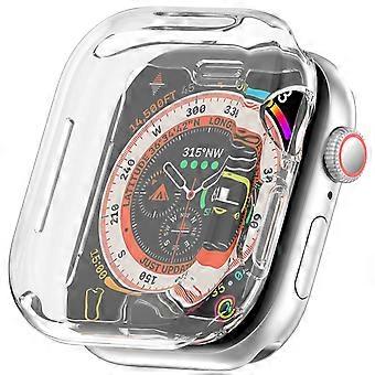 For Apple Watch Series 11 / 10 46mm Full Cover Soft TPU All Inclusive Smart Case Protective Cover Transparent