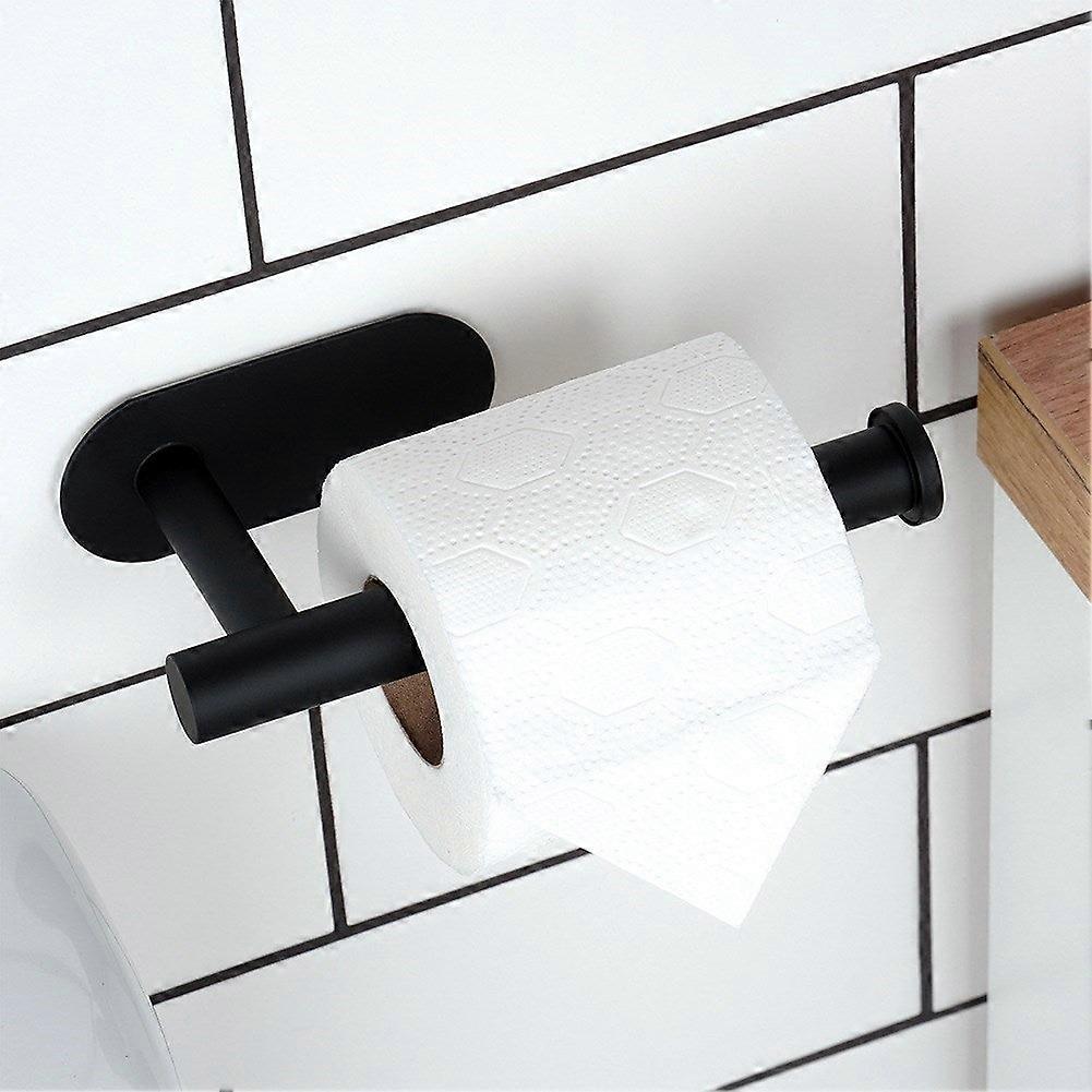 Toiletpapirholder i sort stål