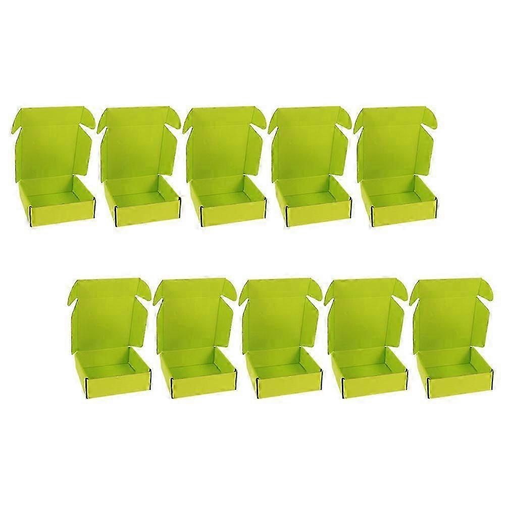 Colorful Corrugated Packaging Boxes for Storage Use 10Pcs Cases