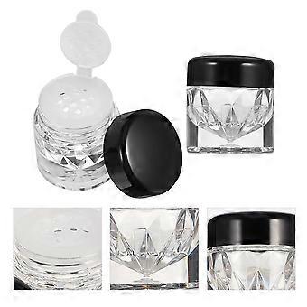 Black Concealer Powder Empty Bottle for Storage Use 10Pcs Sub Packaging Bottles