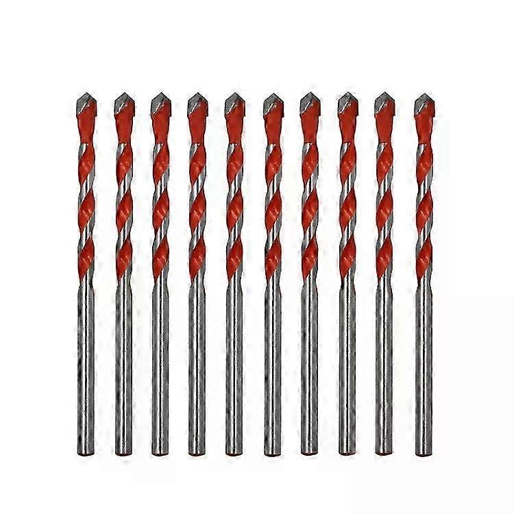 Ceramic Triangle Handle Metal Flashlight Drill Bit Set-10 PCS,4mm Size