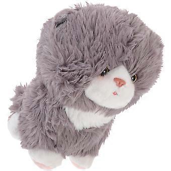 Stuffed Plush Cat Toy Plush Cat Toy for Kids Cute Grey Cartoon