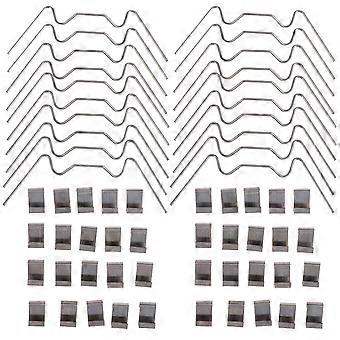 100pcs aço inoxidável estufa clipes durável frame de vidro fixação braçadeira