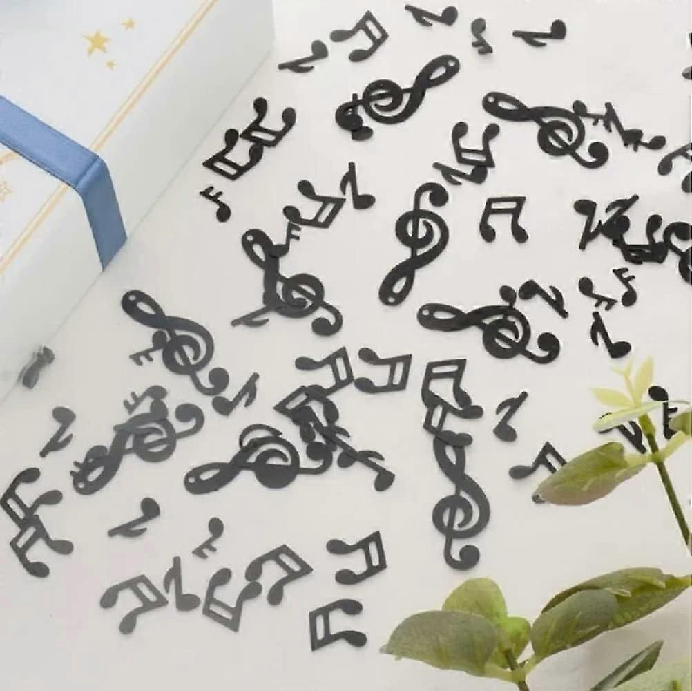 2000Pcs Black Musical Note Confetti Plastic Note Decoration Table Scatter