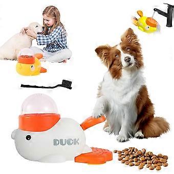 RUIYUE Duck Cat Treat Dispenser, 2026 New Duck Treat Dispenser for Cats, Little Yellow Ducks Cat Toy Treat Feeder, Ducks Dog Feeder, Washable for Smal