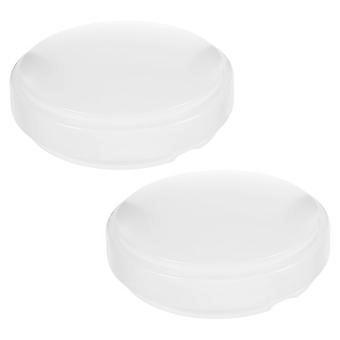 2pcs Deckenleuchte Schirm: 18,7 cm Kunststoff Unterputzabdeckung Ersatz für LED-Leuchten - Anti-Vergilbung Runder Diffusor für Schlafzimmer Flur & Küche