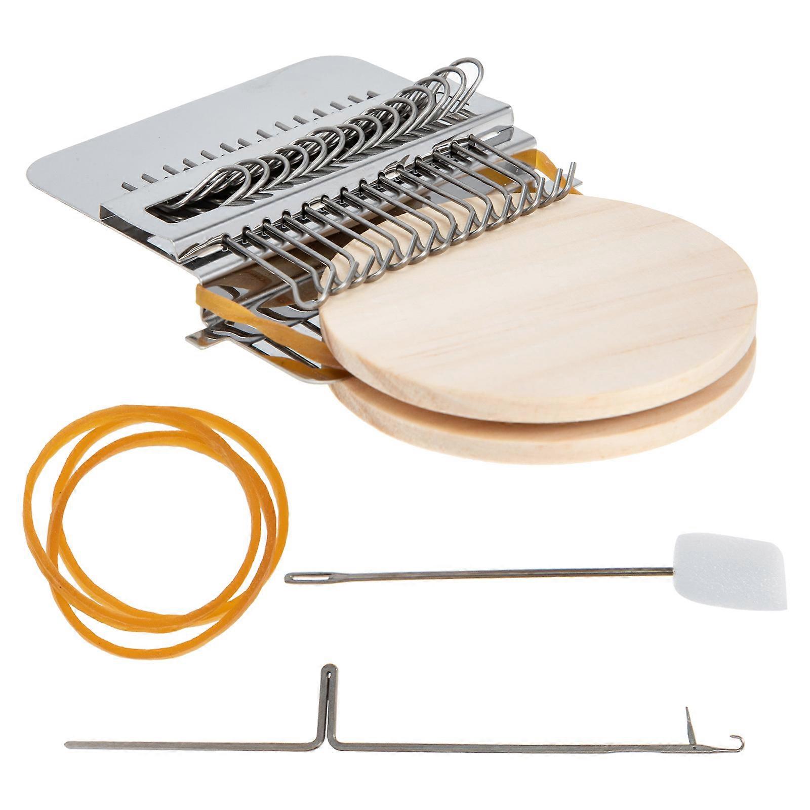 1 Set Mini Loom Knitting Tool Weave Tool Darning Mini Loom Machine Yarn Knitting Tool