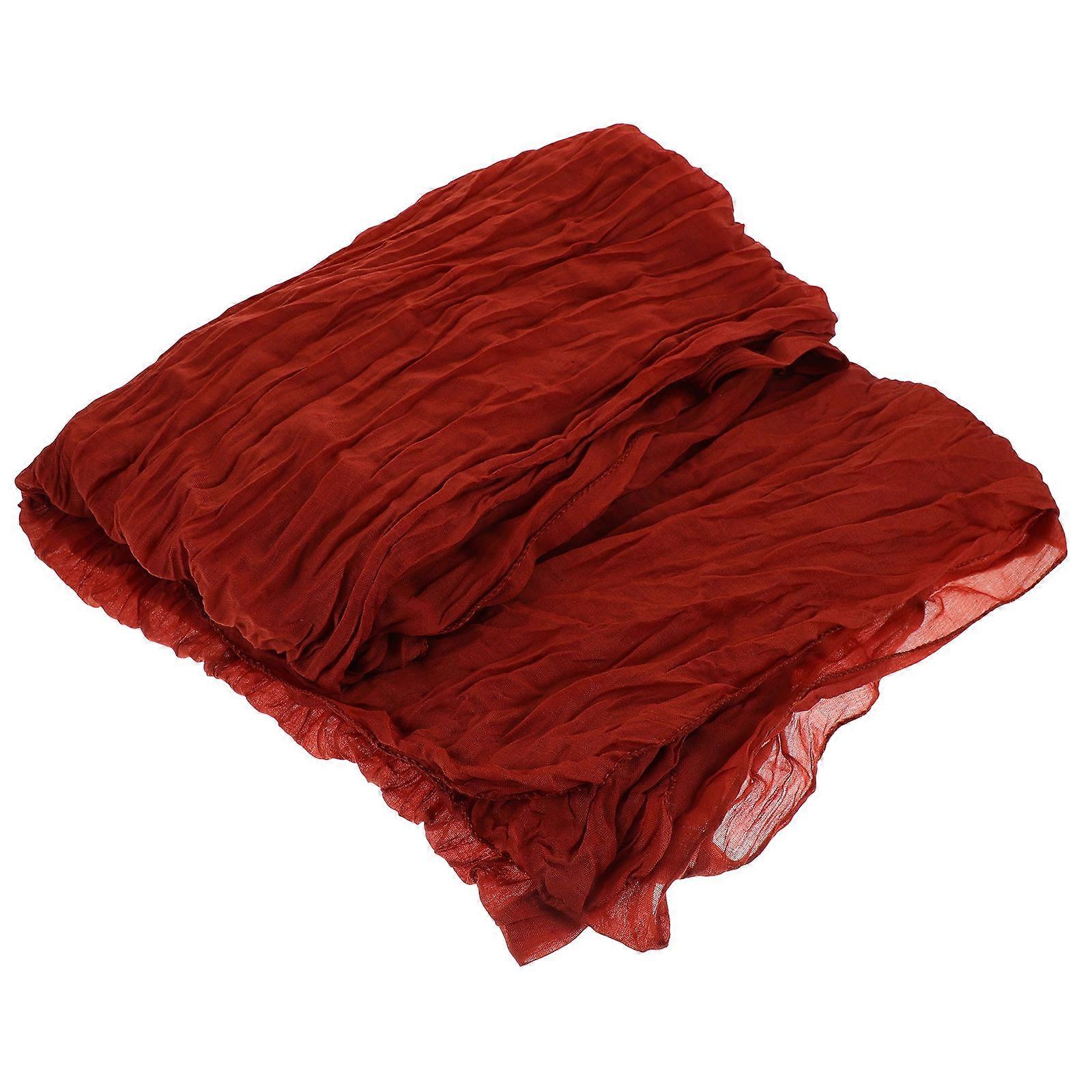 Wedding Table Runner for Bridal Party Decor 5Pcs Red Rustic Polyester