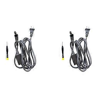 2x Vervangende stroomkabel voor krultang HD01 HD02 HD03 HD04 HD07 Airwrap haarstyler AC-opladerkabel US-stekker