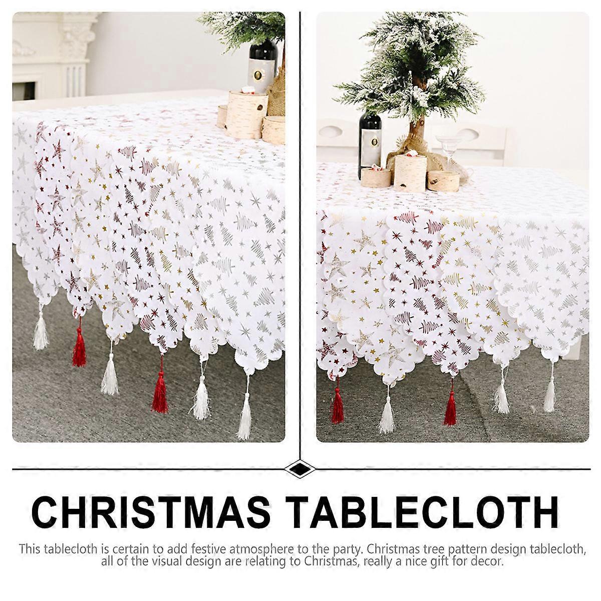 Christmas Tree Table Runner for Table Use 1Pcs Decorative Dining Tablecloth