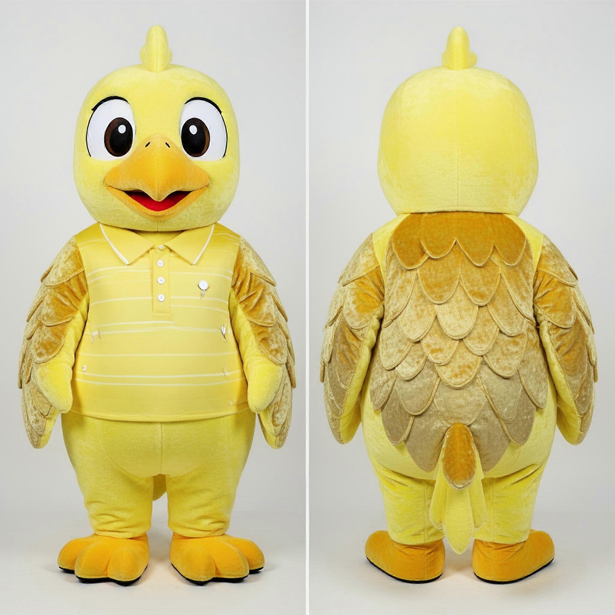 MASTICOT Lemon Yellow Feathered Eagle Mascot