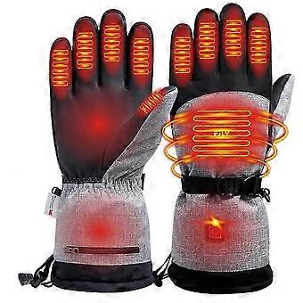 Gants de ski chauffants électriques d'hiver pour l'escalade et le cyclisme en extérieur avec sangle de poignet réglable